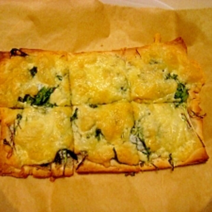 釜揚げしらすと水菜のパイピザ レシピ 作り方 By 08orange 楽天レシピ 釜揚げしらすと水菜のパイピザ レシピ 作り方 By 08orange 楽天レシピ